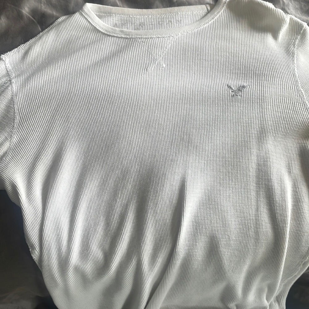 Mens Large American Eagle white sweater